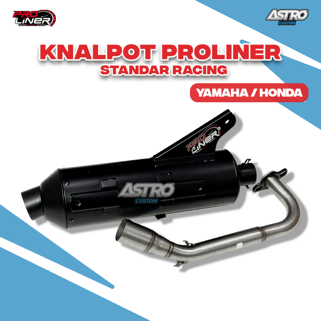 Knalpot Proliner Nmax Aerox New Lexi Mio Karbu J M3 Fino X-Ride Soul GT 125 Freego Kenalpot ProLiner