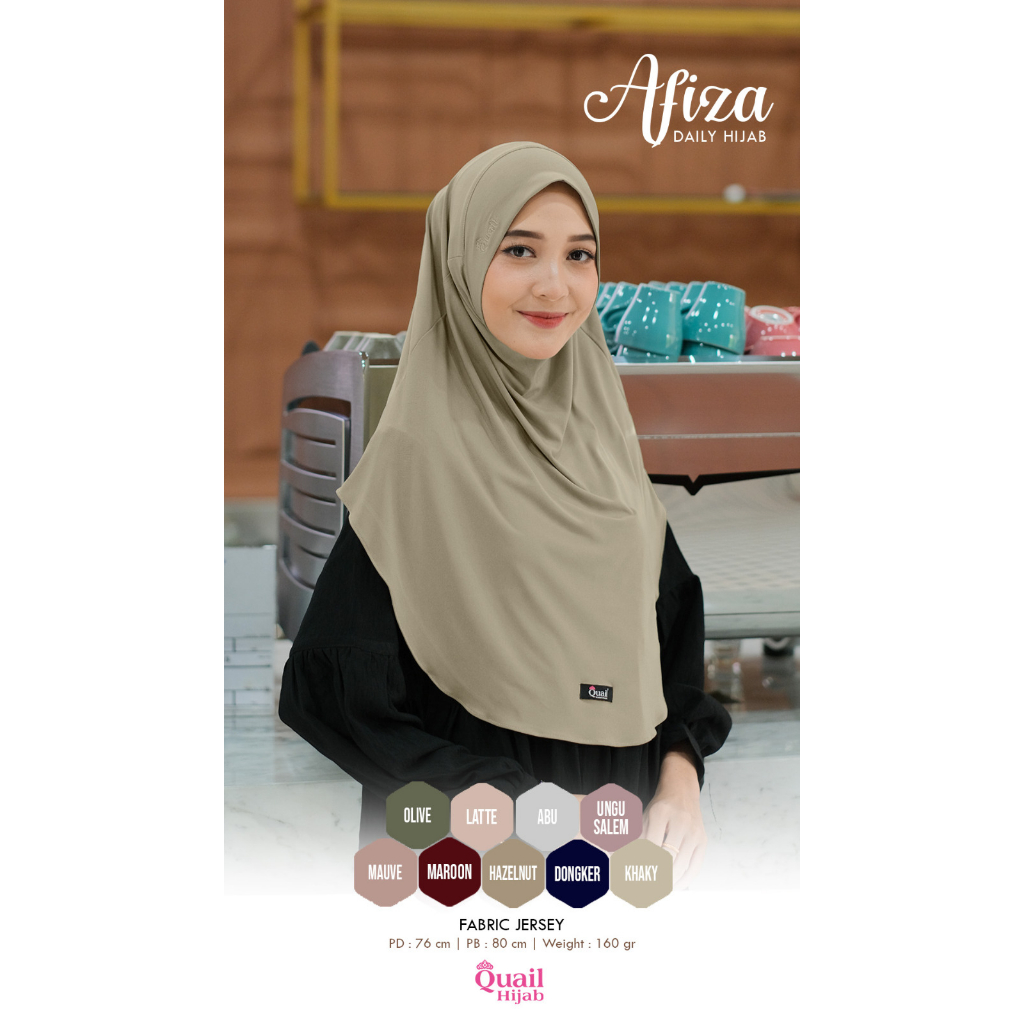 AFIZA Bergo Quail Hijab