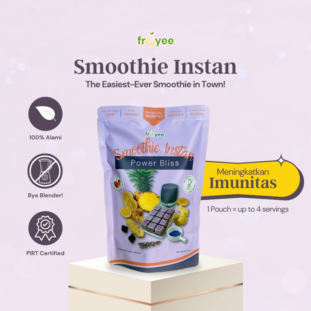 

FRUYEE Frozen Smoothie Instan - Power Bliss (Gak Perlu Diblender)