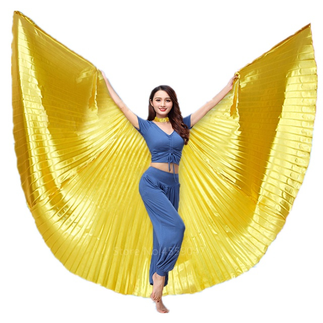 Sayap Malaikat Gold Silver Tamborin / Sayap Kerub Belly Dance / Alat Tari Sayap Malaikat Berkualitas