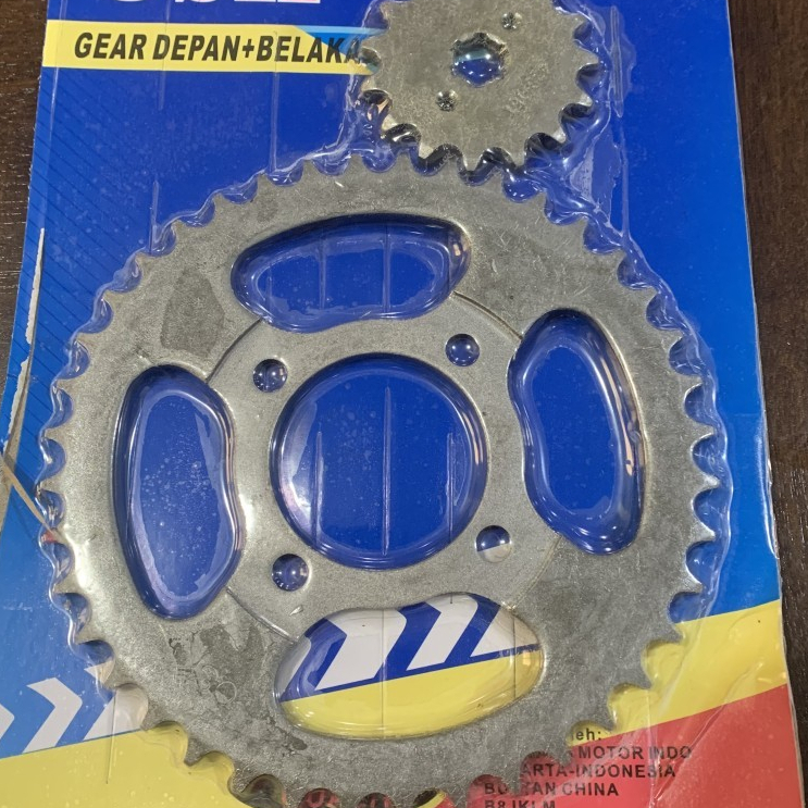 OSK SUPRA GEAR PAKET DEPAN BELAKANG 15T 40T MOTOR GIR SET X OLD LAMA F