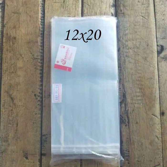 Plastik PP Bening Tebal 0.8 12x20 / plastik kaca bening tebal 08 12 x 20 berat 500gr
