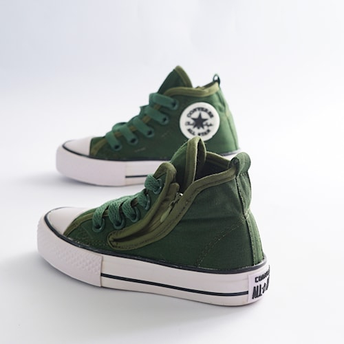 COD Sepatu Anak Converse All star High Sepatu Sekolah Anak Laki Laki Perempuan Tali Zipper Original 