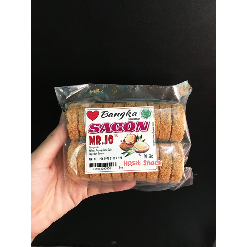 

Kue Sagon Bangka Bulat Cap Mr Jo isi 20 / Sagon Panggang / Kue Tradisional Bangka / Sagon Jadul Asli Bangka
