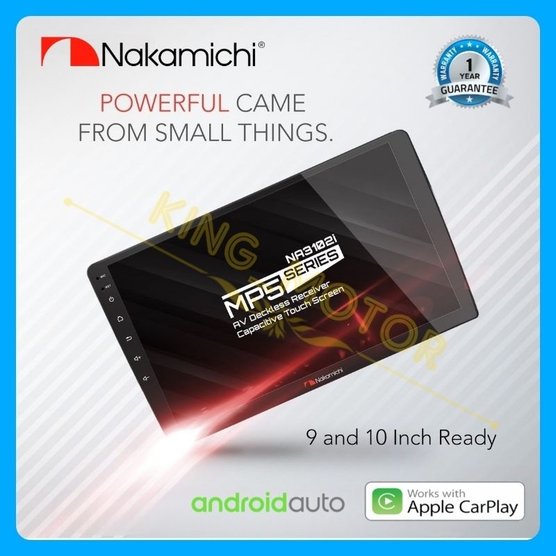 Head Unit Nakamichi NA3102i Deckless MP5 Series 9 inch / 10 inch