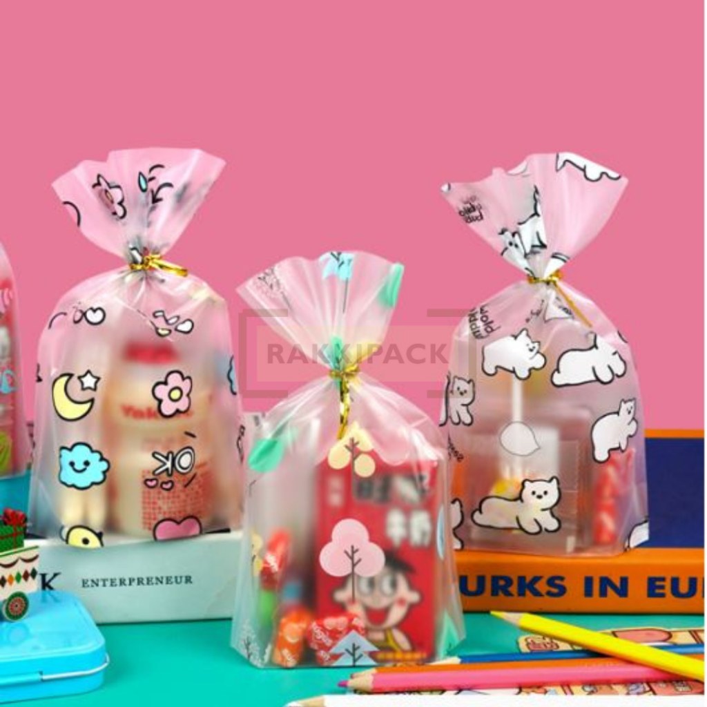 

10pcs goodie bag ultah plastik snack ulang tahun hampers kawat