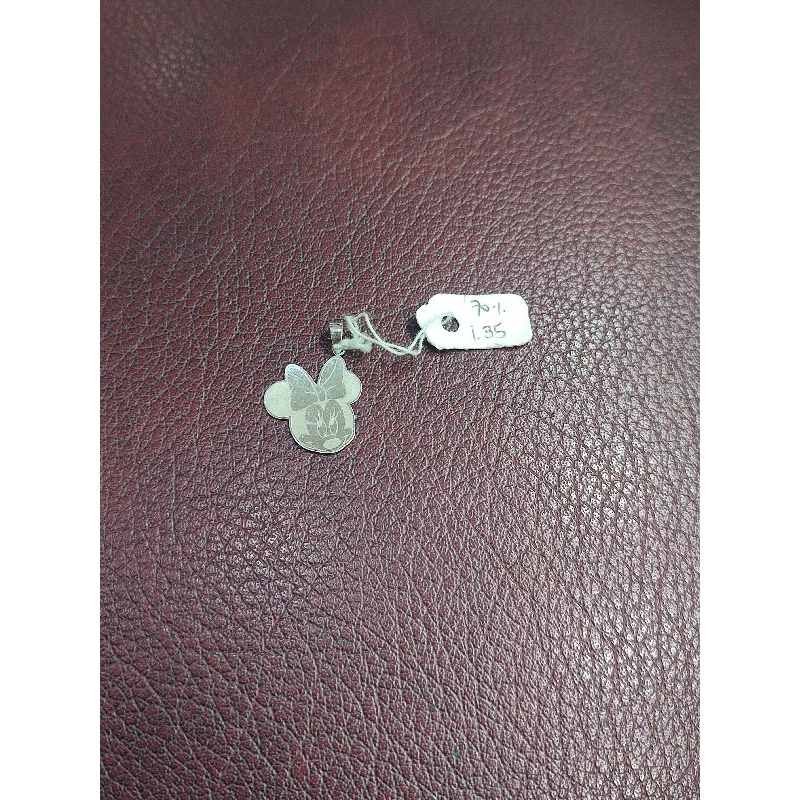 Liontin emas 70 minnie putih