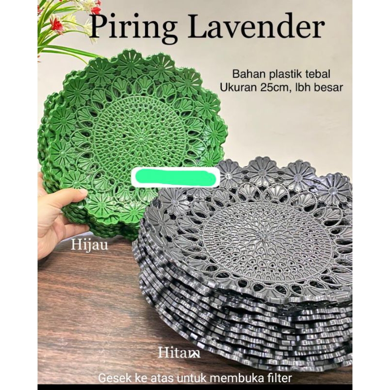 Piring rotan 1 lusin