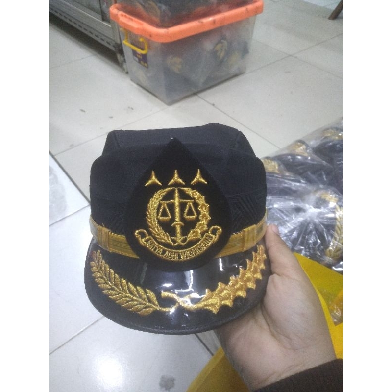 TOPI PET PDU KEJAKSAAN TOPI JAKSA GOL 3D PEREMPUAN
