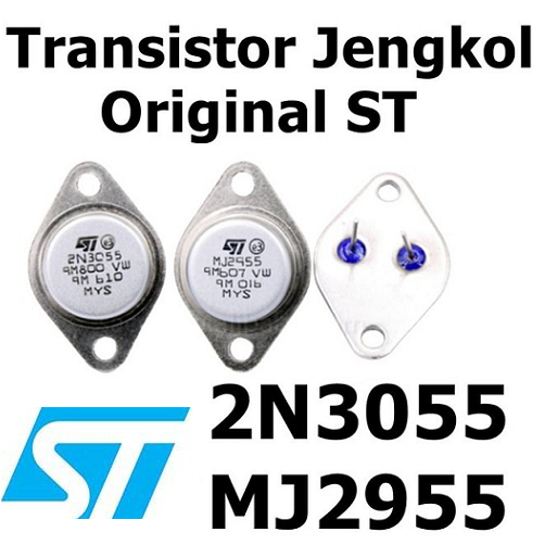 Transistor MJ 2955 - 3055 ST 2955-2N3055 Tr Transistor Jengkol 2955-3055