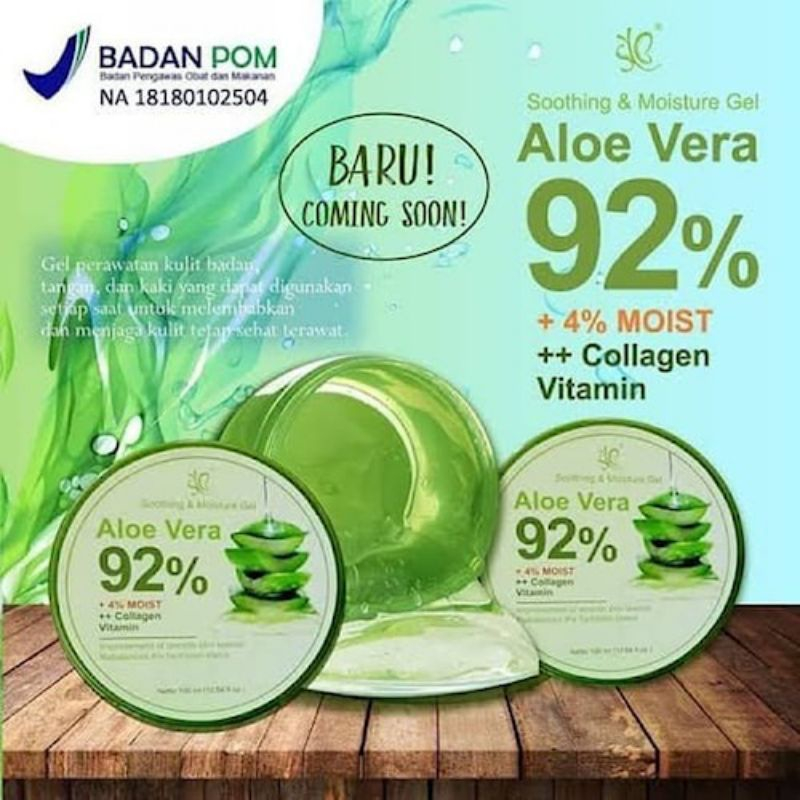 Aloe Vera Gel Nature Republic Aloevera 92 Soothing Gel Komedo masker pelembab untuk kulit moisturize