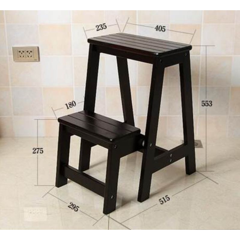 kursi tangga kayu lipat