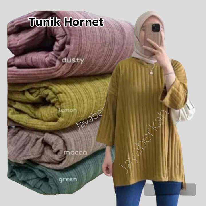 OVERSIZE TUNIK KENIT HORNET LENGAN 7/8