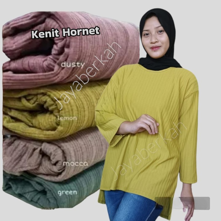 OVERSIZE TUNIK KENIT HORNET LENGAN 7/8