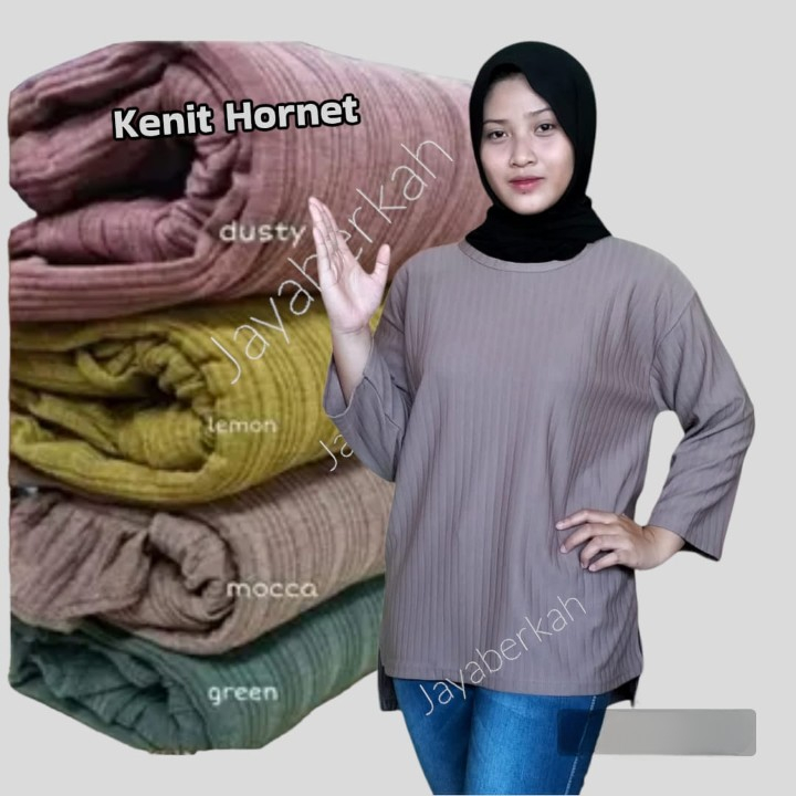 OVERSIZE TUNIK KENIT HORNET LENGAN 7/8