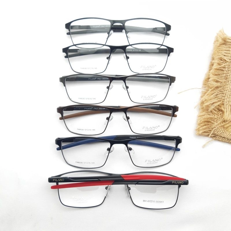 nnkacamata frame kotak titanium pria wanita