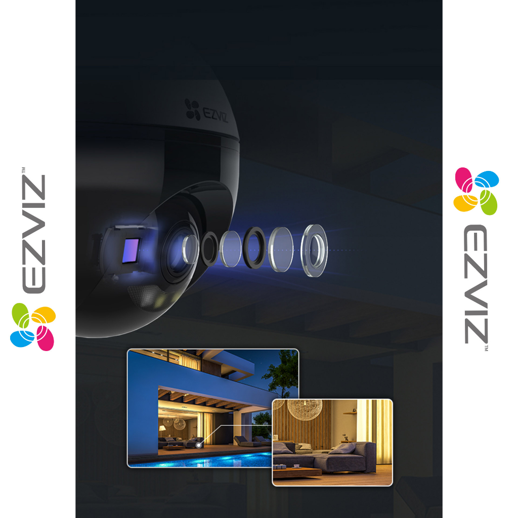 IP CAMERA CCTV EZVIZ C8W 4MP 2K+ PAN &amp; TILT Wi-Fi