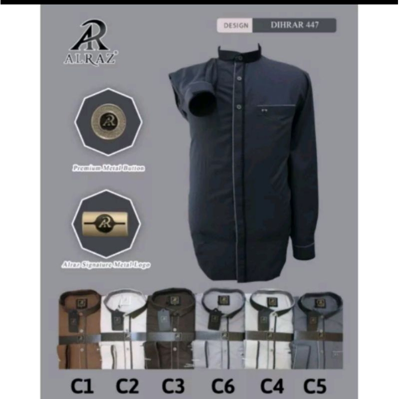 KOKO AL RAZ MODEL DIHRAR LENGAN PANJANG MANSET