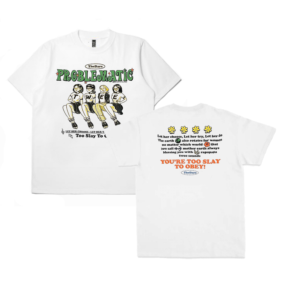 T-Shirt The Dare Problematic Twee White