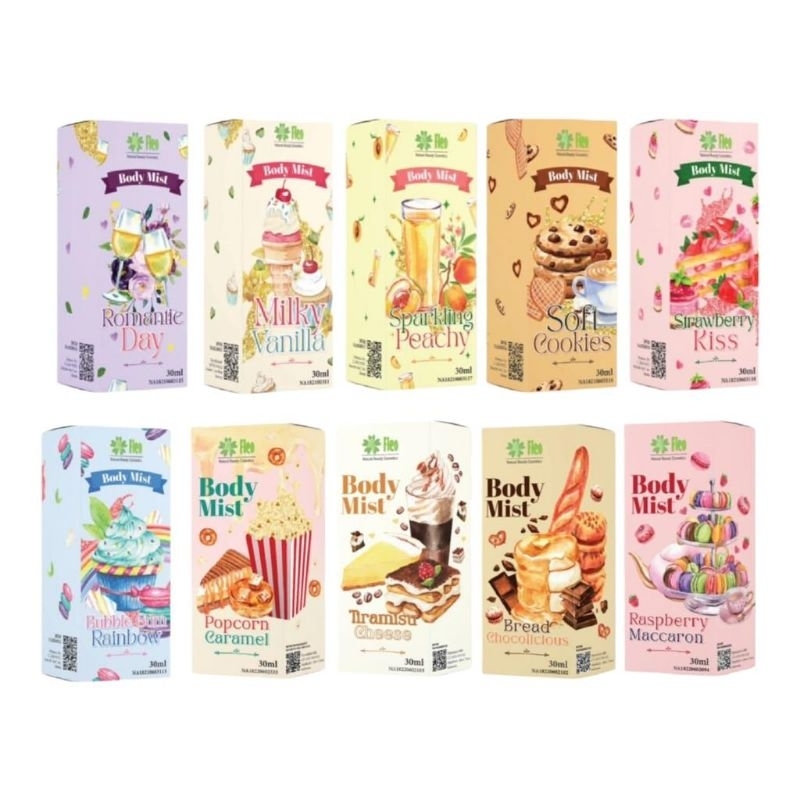 [BPOM] PARFUM BODY MIST FLEO 30ML / BODY MIST CARAMEL POPCORN / BODY MIST PREMIUM