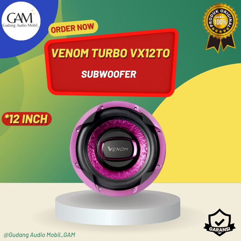 SUBWOOFER 12 INCH VENOM VX12TO / SUBWOOFER VENOM