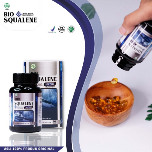Obat Omega 3, Suplemen Omega 3, Kapsul Omega 3 / Bio Squalene Softgel