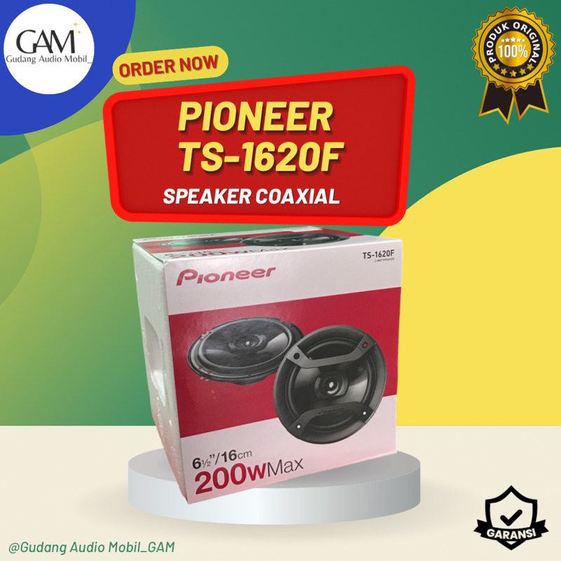 SPEAKER COAXIAL PIONEER TS 1620 F / SPEAKER COAXIAL PIONEER 6 INCH