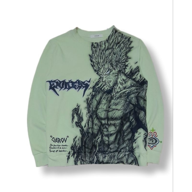 Crewneck design rework anime opm// garou