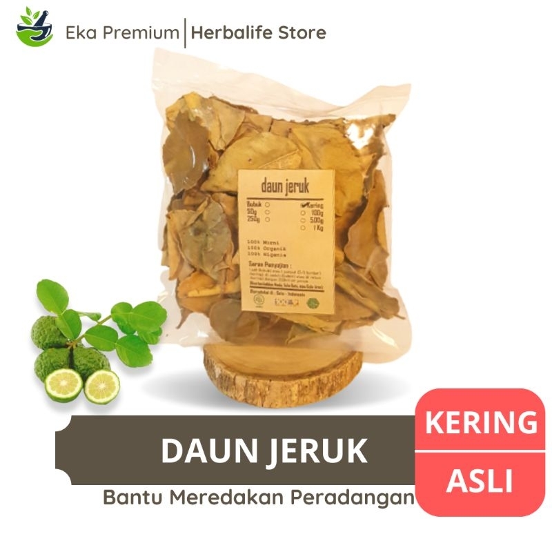 

DAUN JERUK PURUT KERING Asli Ramuan Rempah Herbal Penyedap Rasa Makanan Jamu Murni Tradisional Citrus Hystrix