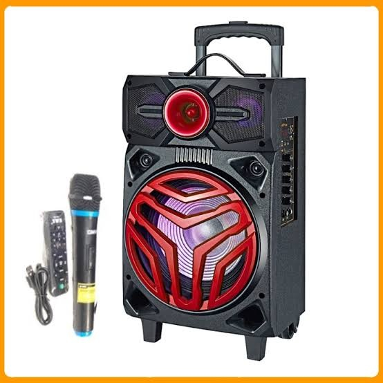 Speaker Portable TECKYO 10" by GMC 779D free Mic Wireless Bluetooth USB 10 inci inch