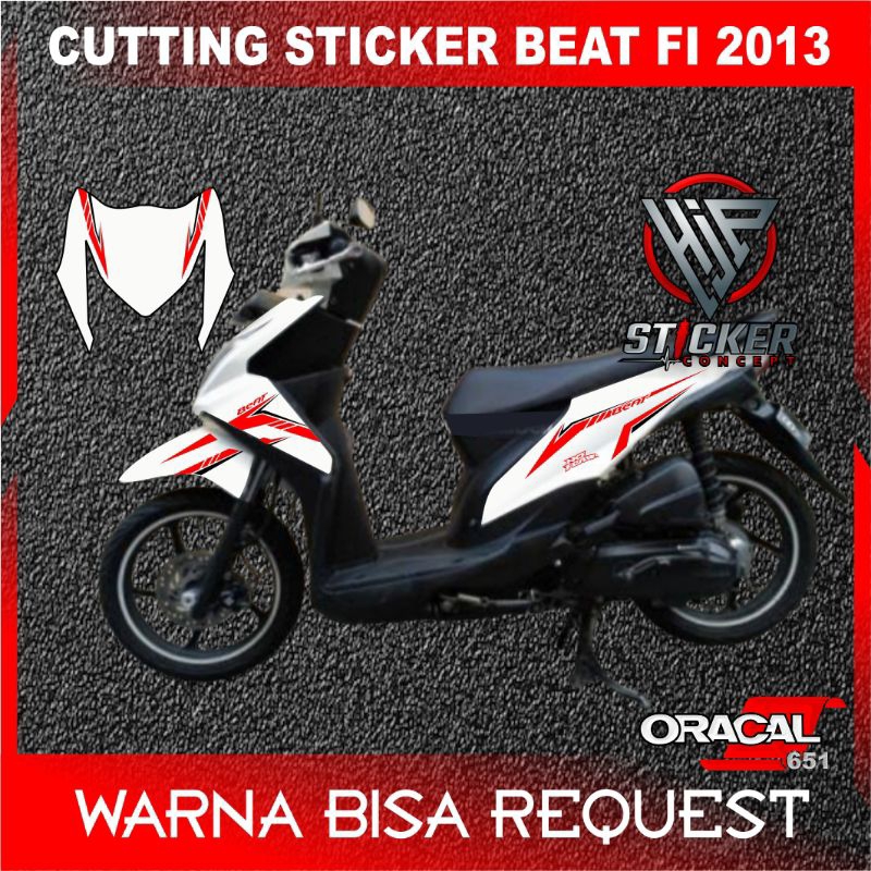 striping HONDA BEAT FI 2013 custom cutting sticker