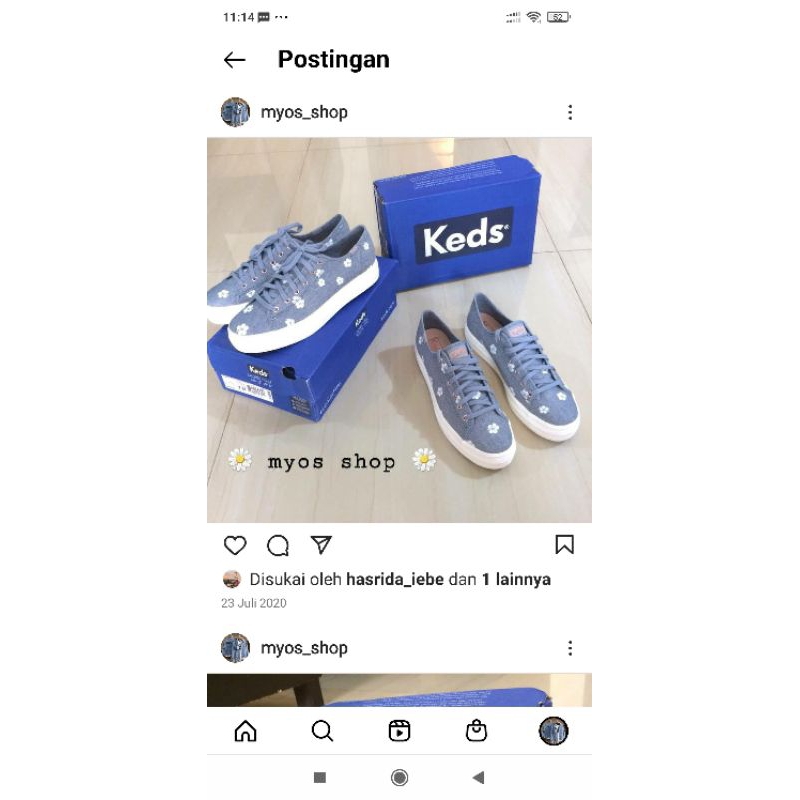 sepatu keds original baru asli wanita
