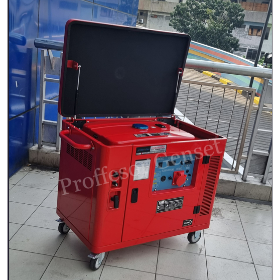 Genset Silent HONDA Hidemitsu 8 kva 6500 watt 3 phase HG8500DV 1 phase Dual Voltage 5 kva 5000 watt