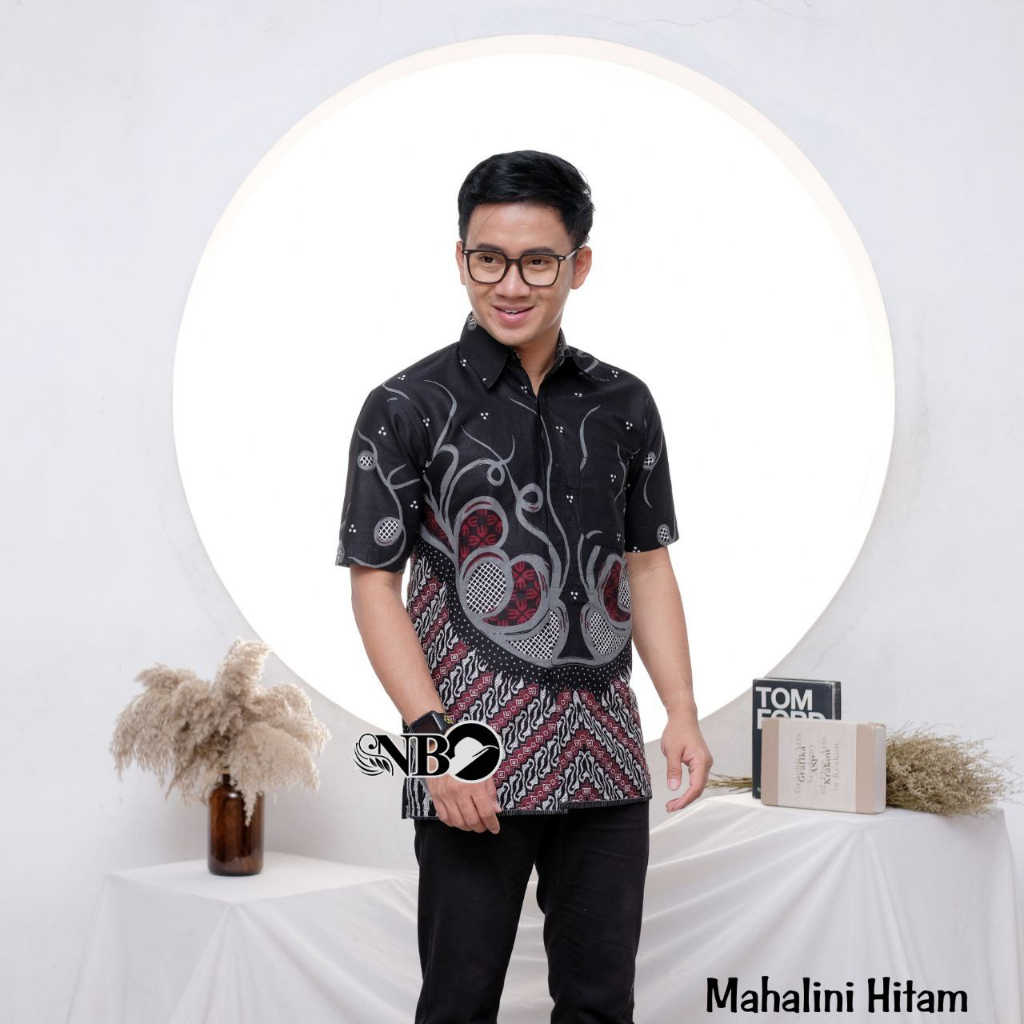Batik Pria Modern Lengan Pendek Premium Keren Dewasa Murah Anak Muda
