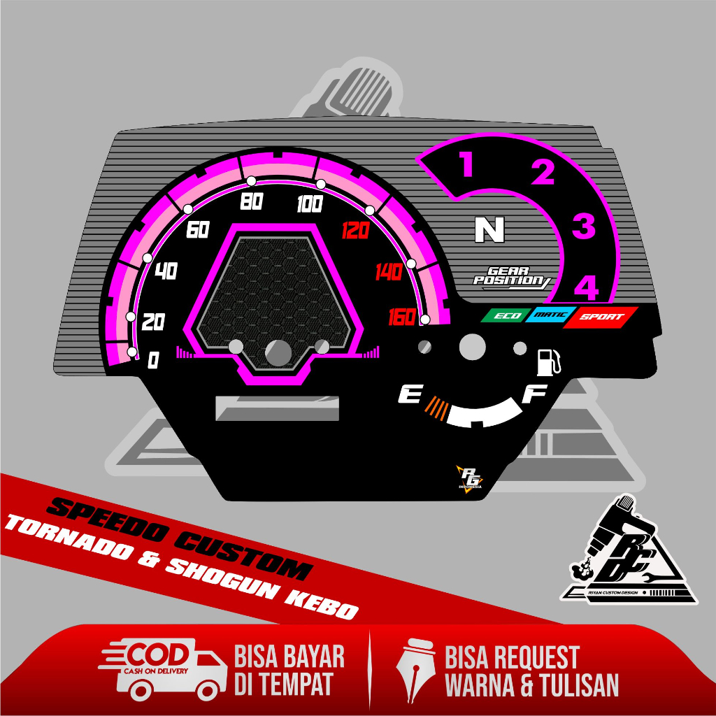 papan speedometer custom tornado dan shogun kebo panel spido meter custom tornado dan shogun kebo