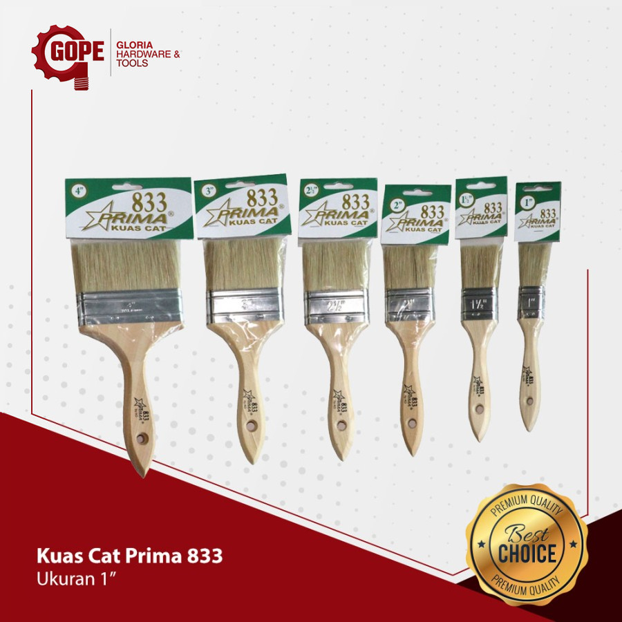 

Kuas Cat Prima 833 Bulu Putih Bahan Tebal