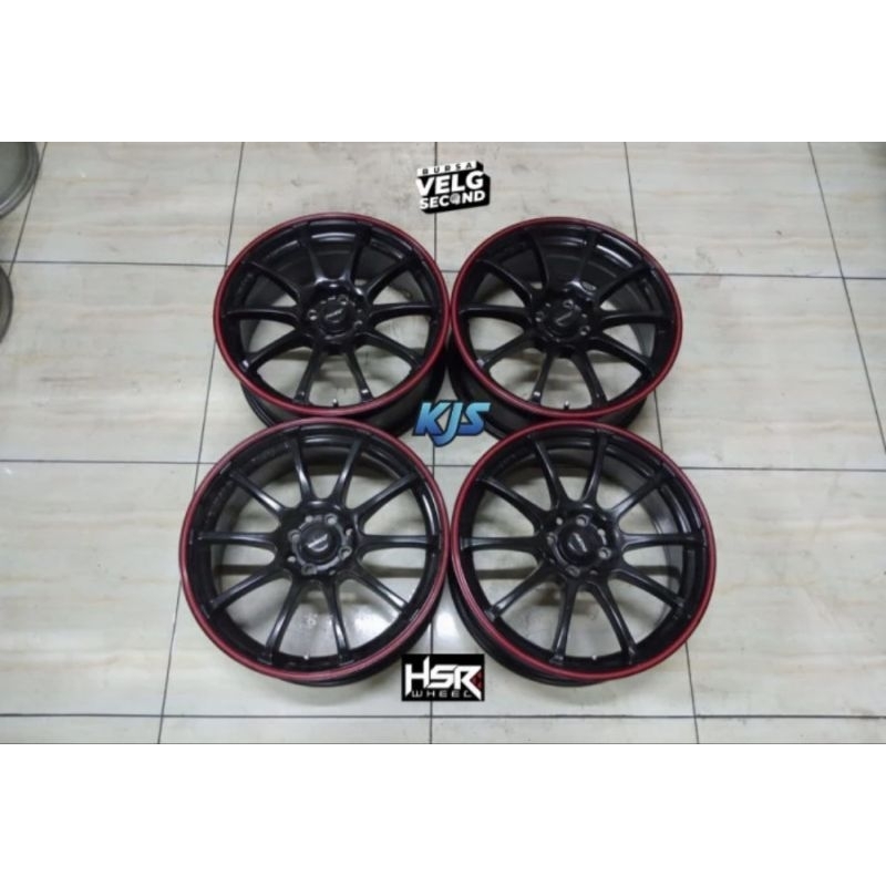 velg mobil bekas ring 17 lubang 4 HSR astro wheel r17x7,5 4x100/114 et40