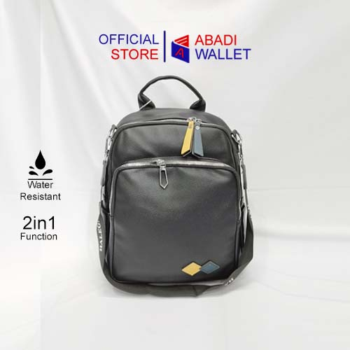 ABADI | Tas Ransel Wanita Kulit Jeruk Water Resistant Import R01
