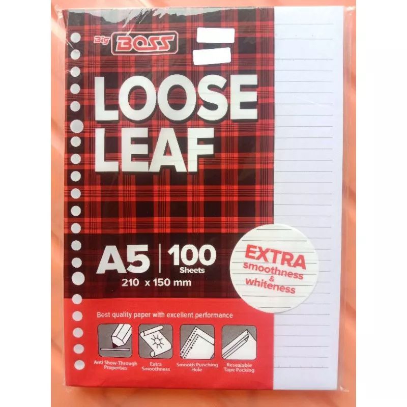 

Big Boss Isi Buku Binder Polos A5 Isi 100 Lembar Murah