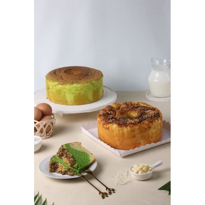 

Chiffon Cake Greentea Cheese