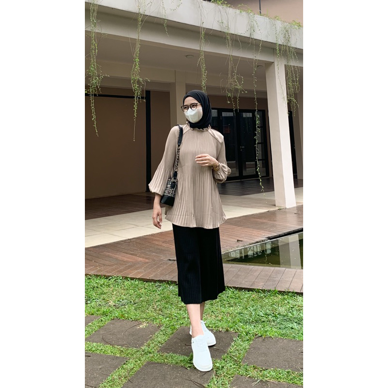 amara blouse/blouse wanita/blouse plisket/atasan wanita/baju wanita