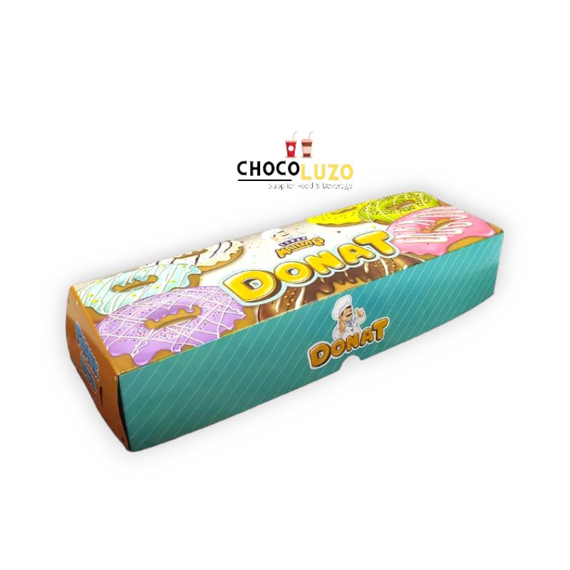 

10 pcs Dus Donat Isi 3 / Box Donat / Sedap Mantap Donat Ukuran 27,5 x 9,5 x 5,3 cm