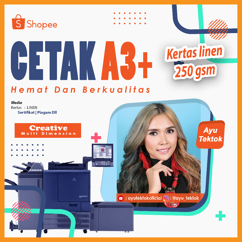 

Cetak A3+, Kertas Linen, Print 1 Sisi dan 2 Sisi ( Bisa Laminating Dop - gloss )