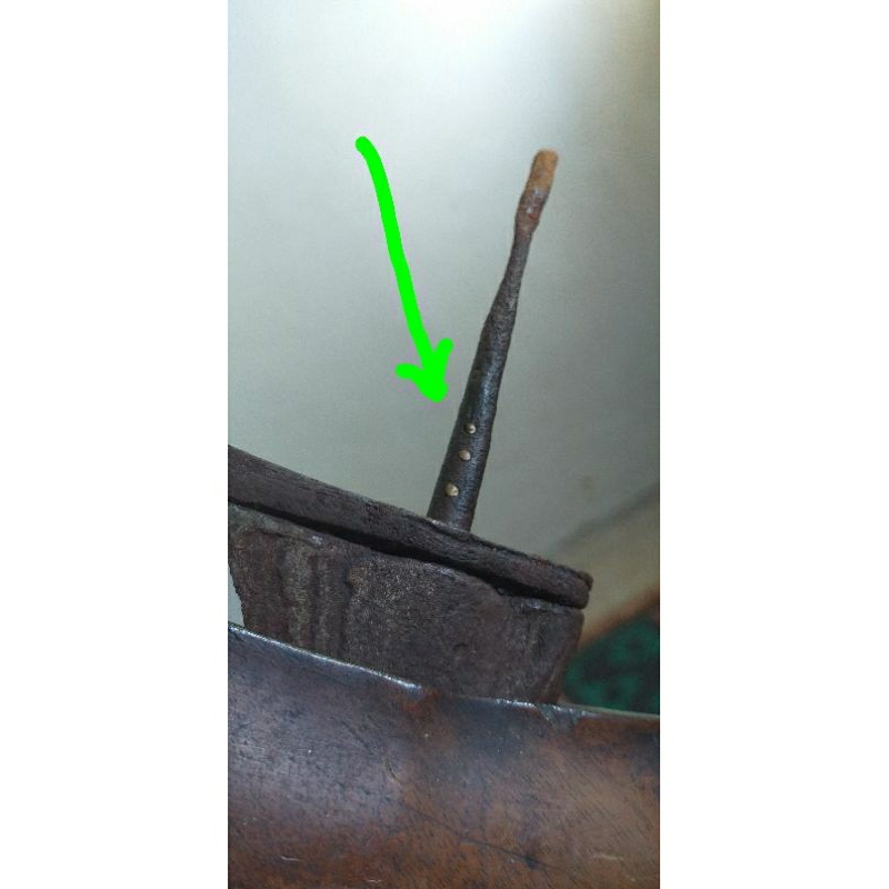 Pusaka keris jalak tilam tua sepuh utuh terawat peksi utuh