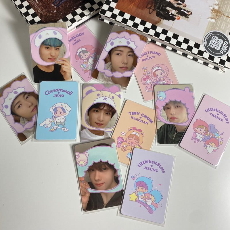 NCT DREAM SANRIO TRADING CARD TC FULLSET SELCA CHARACTER KARAKTER CONCEPT KONSEP PHOTOCARD PC MARK R