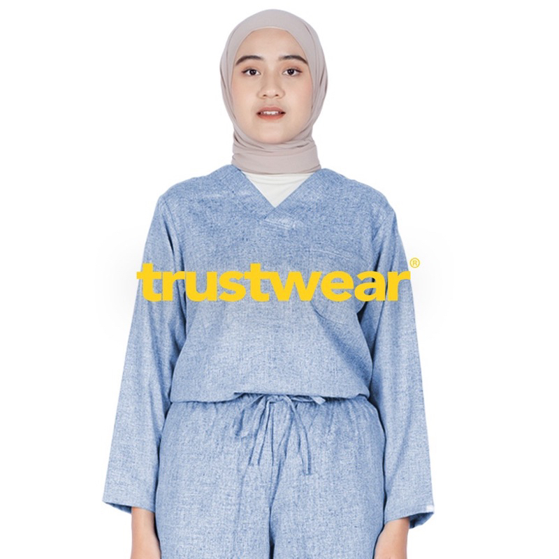 Trust Wear Scrub/ Baju Jaga Denim Collection