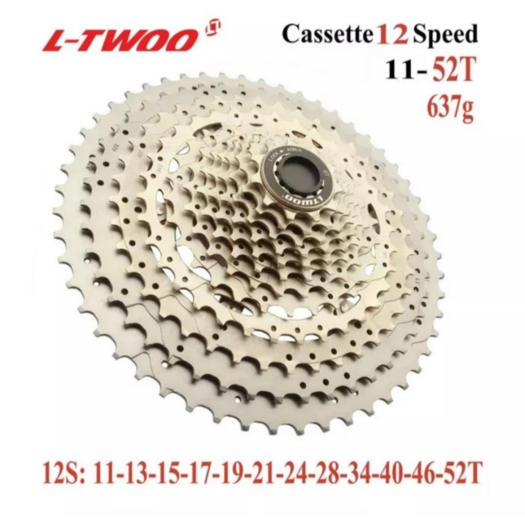 Sprocket 12 Speed Ltwoo Cassette 11-52T MTB