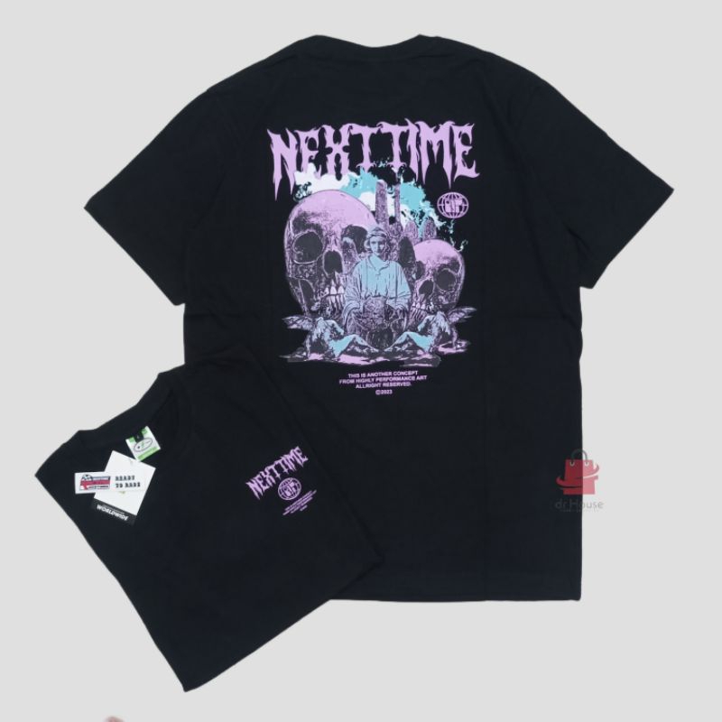 Kaos Distro Original / Tshirt Distro / Kaos Pria / NEXT TIME Skull