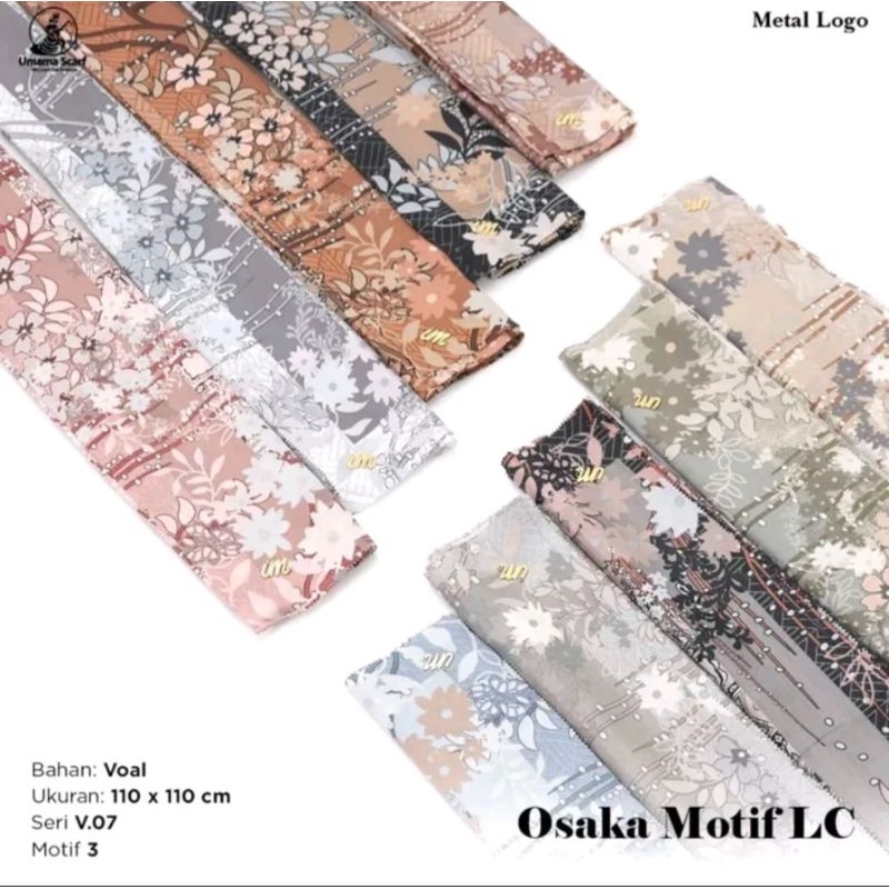 OSAKA MOTIF LC METAL LOGO BY UMAMA SCARF