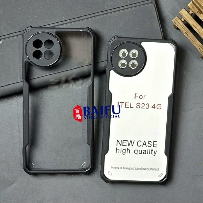 Itel S23 Case Fusion shockproof Transparan Casing Itel S23